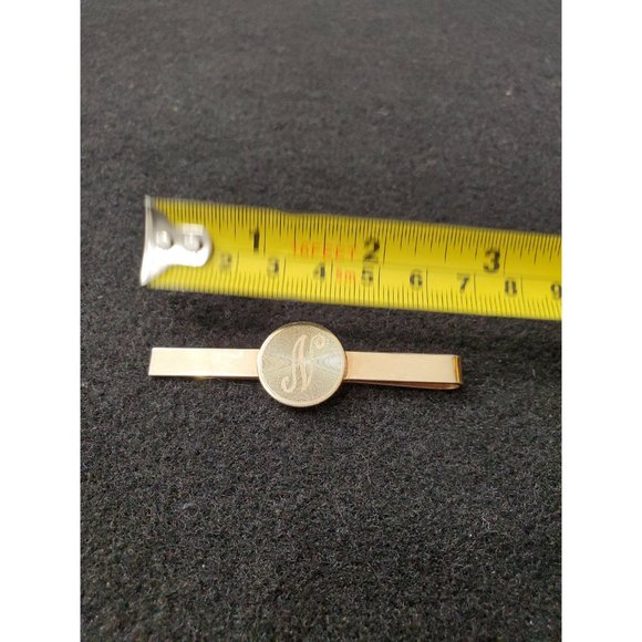 Vintage Tie Bar Clip: N Letter Initial - Picture 7 of 8